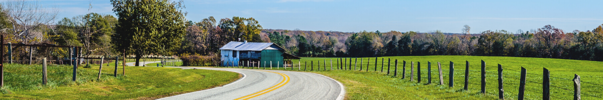 Rural highway in North Carolina