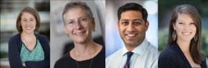 (from left to right) Drs. Alison Brenner, Jennifer Leeman, Parth Shah, and Stephanie Wheeler